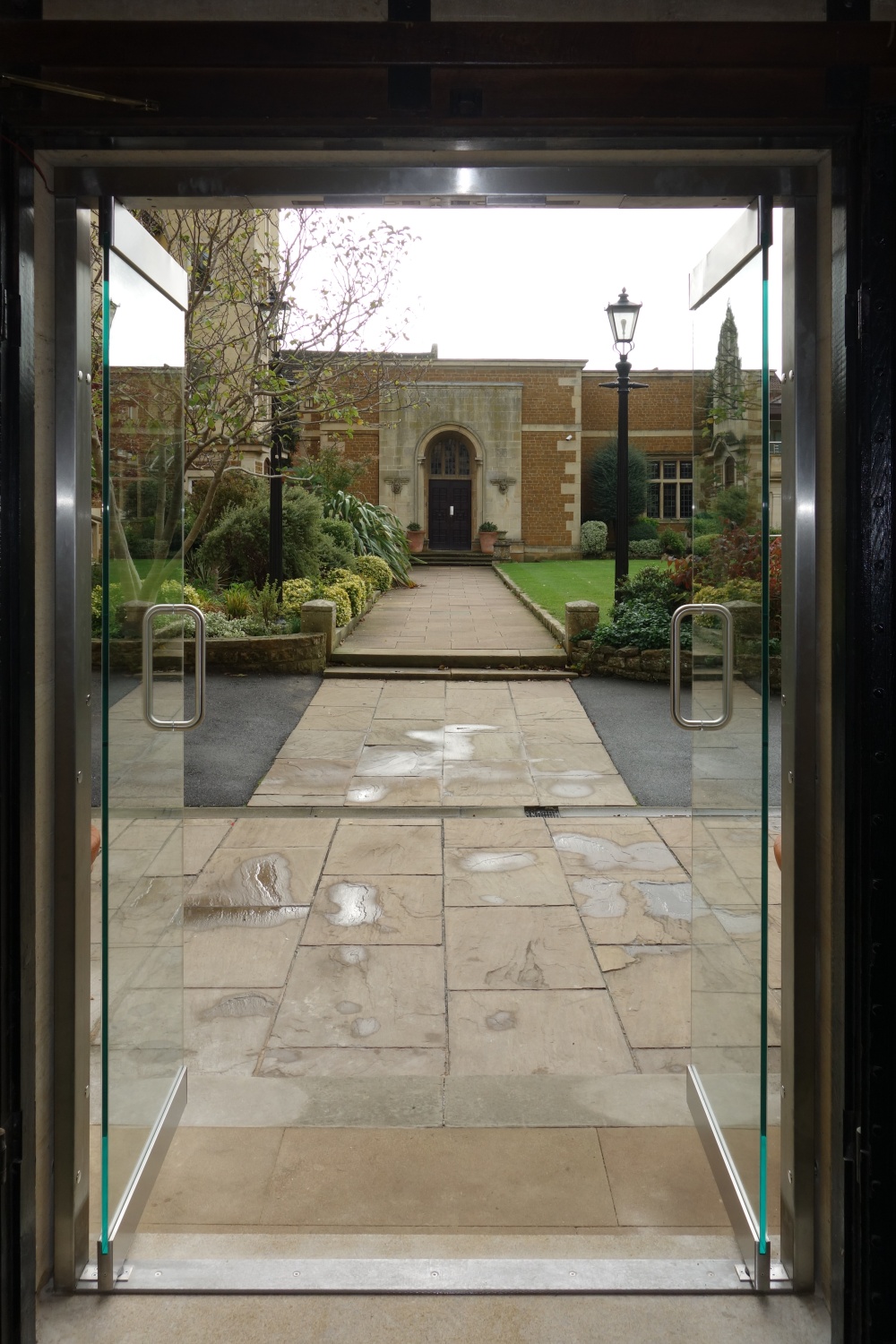 Frameless glass doors for Oakham School, Rutland